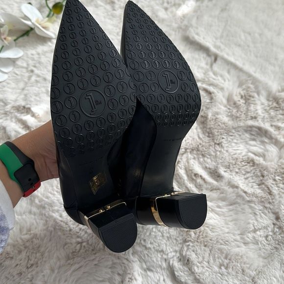 Jon Josef Party Heels Anthropologie Black Size 8 - Picture 3 of 8